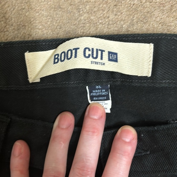 GAP women’s black boot cut jeans size 8 long new without tags - Picture 2 of 7